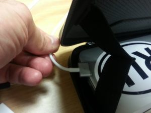 Thule laptop sleeve blocks side ports